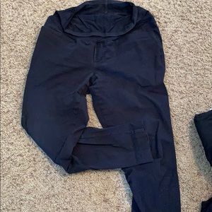 Black maternity pixie pants old navy